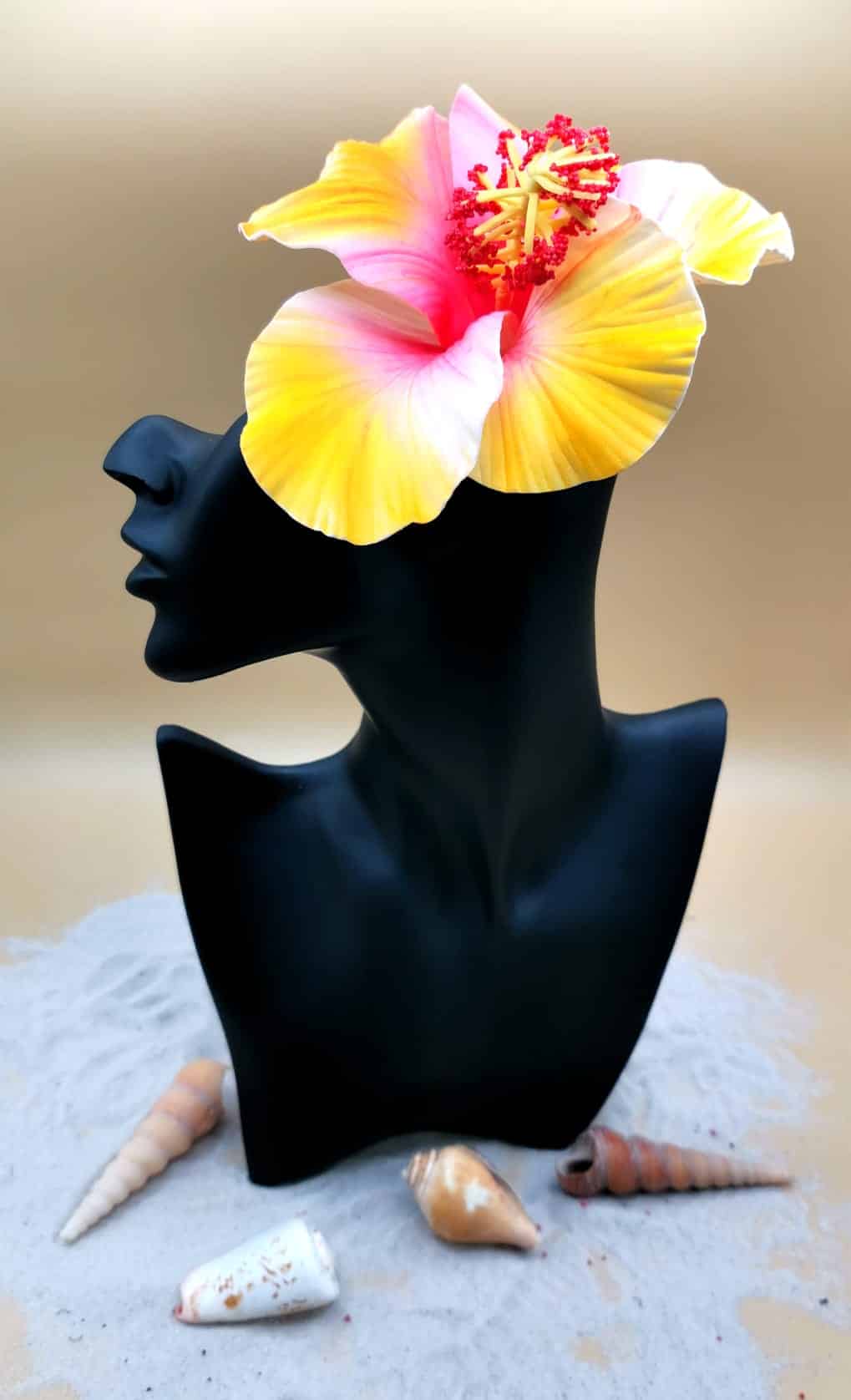 Ensemble Coiffe Et Col De Poitrine Une Oreille Showman, Rose Ardent - Neuf