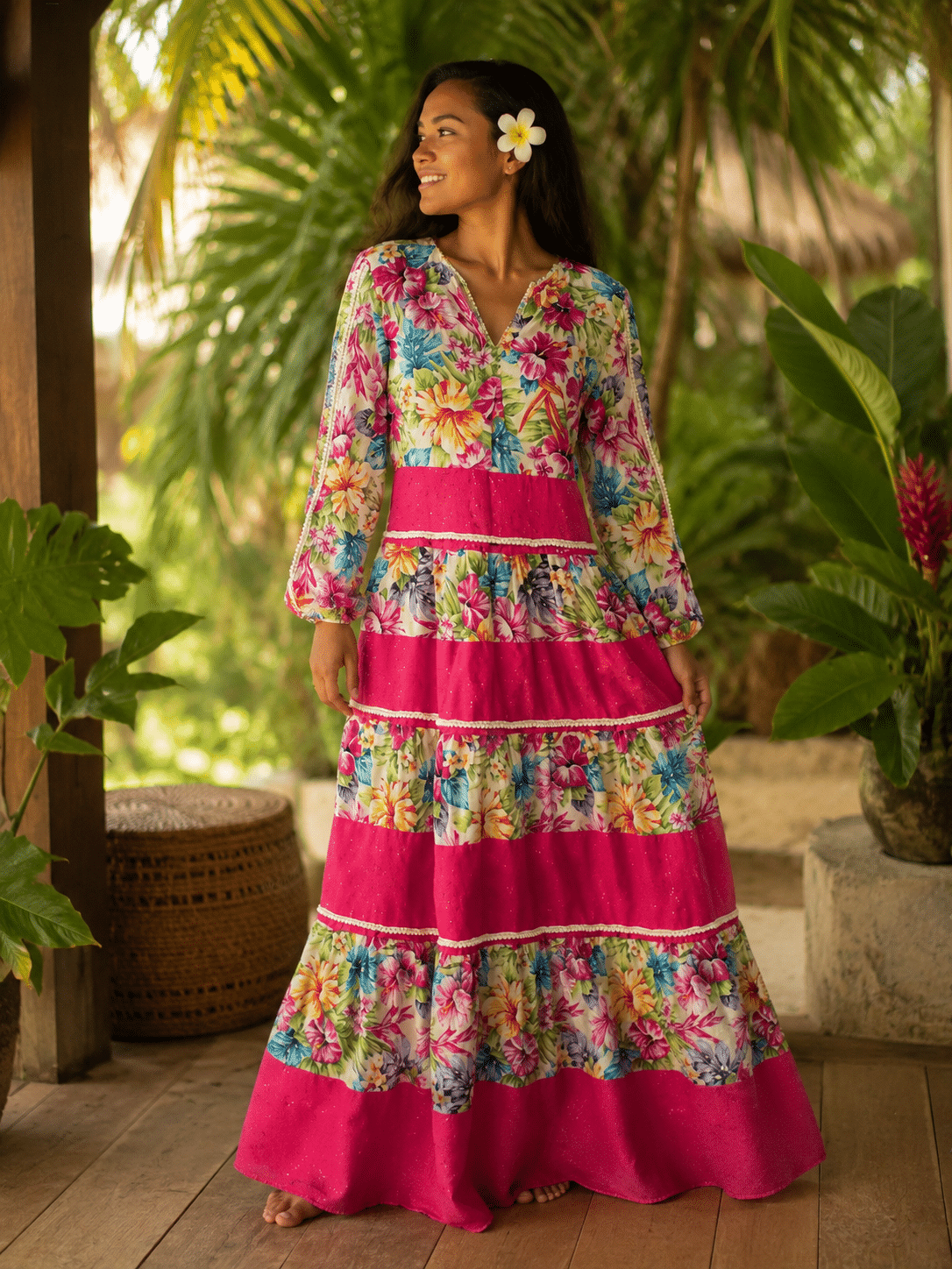 Robe Purotu Modèle Tevai – Modèle exclusif – Image 3